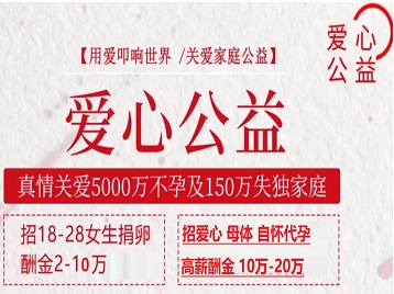 舟曲捐卵助孕生子 爱心志愿者招募